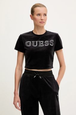 Detské tričko Guess COUTURE čierna farba, V3BI01 K0232