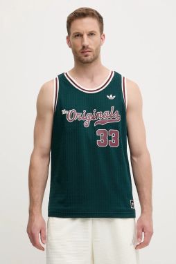 Tričko adidas Originals OG Jersey zelená farba, JM9954
