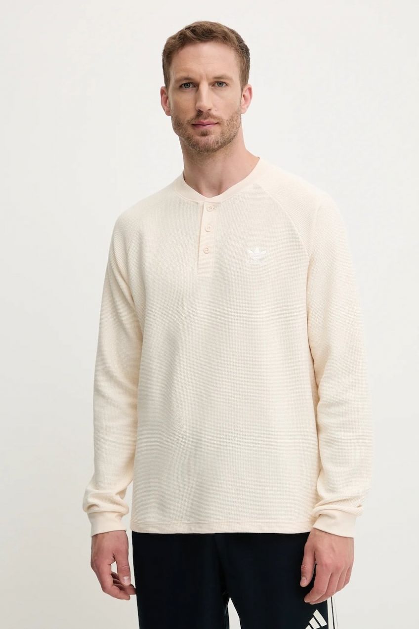 Mikina adidas Originals Essentials béžová farba, jednofarebná, JX2757