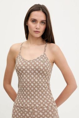 Top Guess PEONY béžová farba, V5YP11 MC03W