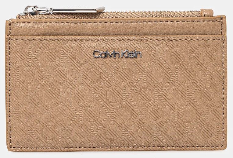 Peňaženka Calvin Klein dámska, béžová farba, K60K612827