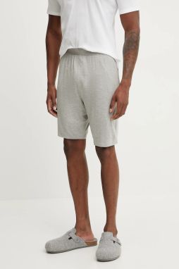 Pyžamové šortky Calvin Klein Underwear pánske, šedá farba, jednofarebná, LV00NM2824