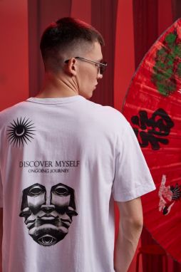 Bavlnené tričko Medicine pánske, biela farba, s potlačou