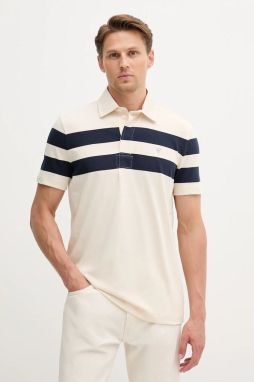 Bavlnené polo tričko Guess MARINA béžová farba, vzorované, M5YP25 K0241