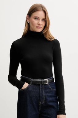 Sveter Polo Ralph Lauren čierna farba, ľahký, s rolákom, 211976982