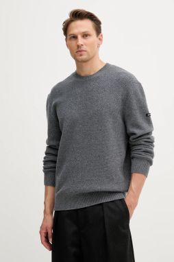 Vlnený sveter A.P.C. pull thomas šedá farba, WVBCZ.H23434