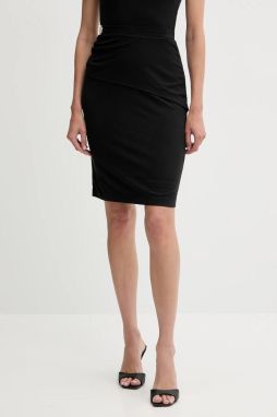 Sukňa Guess PRISCA čierna farba, mini, puzdrová, W5YD64 KAQL2