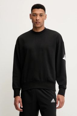 Mikina adidas Essential čierna farba, s potlačou, JF3542