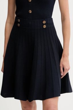 Sukňa Guess EMMIE tmavomodrá farba, mini, áčkový strih, W5YD65 Z0130