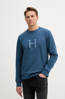 Bavlnená mikina Hackett London s potlačou, HM5800002
