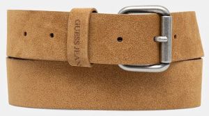 Semišový opasok Guess Jeans zelená farba, M5YZ18 L0WT0