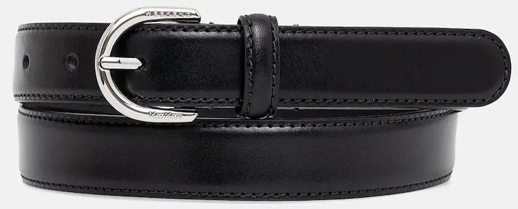 Kožený opasok Weekend Max Mara UDINE čierna farba, 2525506044600