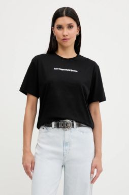 Tričko Karl Lagerfeld Jeans dámske, čierna farba, A3W17039