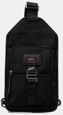Malá taška Guess AREZZO čierna farba, HMARHN P5326