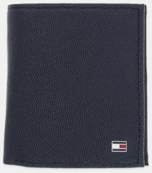 Kožená peňaženka Tommy Hilfiger tmavomodrá farba, AM0AM13521