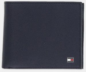 Kožená peňaženka Tommy Hilfiger tmavomodrá farba, AM0AM13519