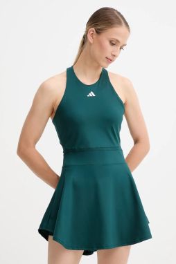 Športové šaty adidas Performance GAMESET zelená farba, mini, áčkový strih, JW2989