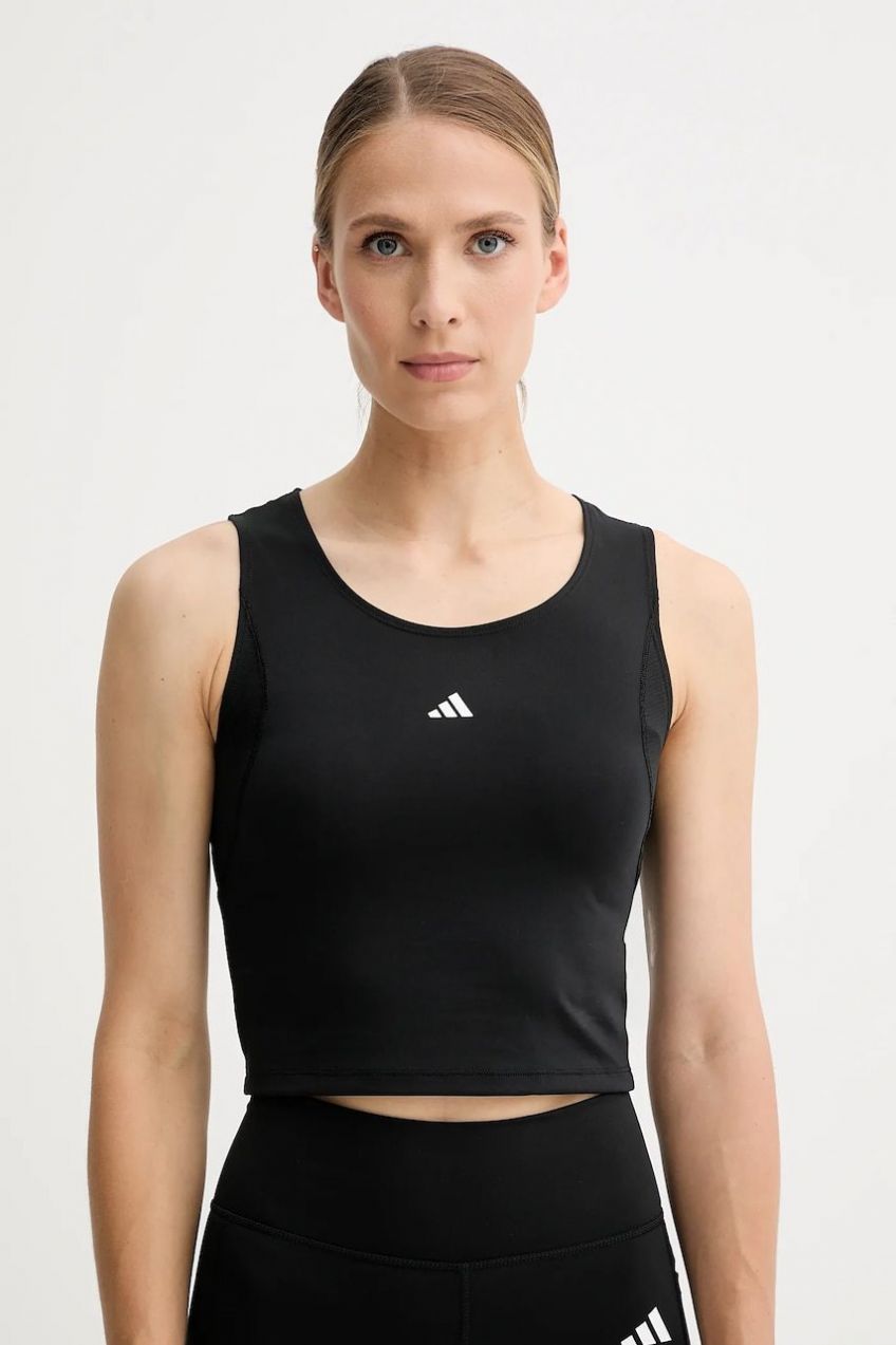Tréningový top adidas Performance Techfit čierna farba, IK7921