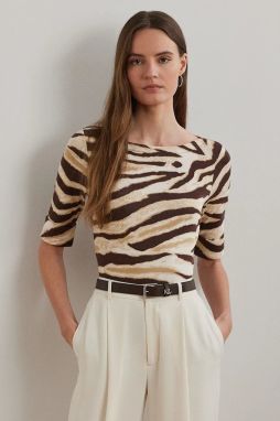 Tričko Lauren Ralph Lauren dámske, biela farba, 200971095