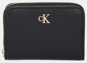 Kožená peňaženka Calvin Klein čierna farba, LV04F1064G