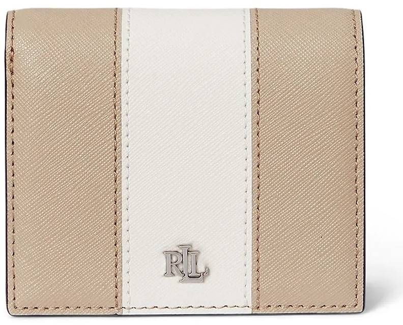 Kožená peňaženka Lauren Ralph Lauren béžová farba, 432974514