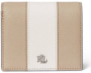 Kožená peňaženka Lauren Ralph Lauren béžová farba, 432974514