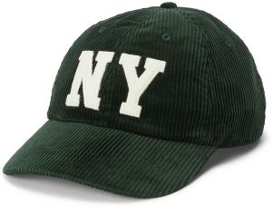 Menčestrová baseballová čiapka Polo Ralph Lauren zelená farba, s nášivkou, 211A87348