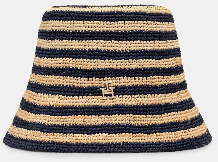 Klobúk Tommy Hilfiger tmavomodrá farba, AW0AW17814