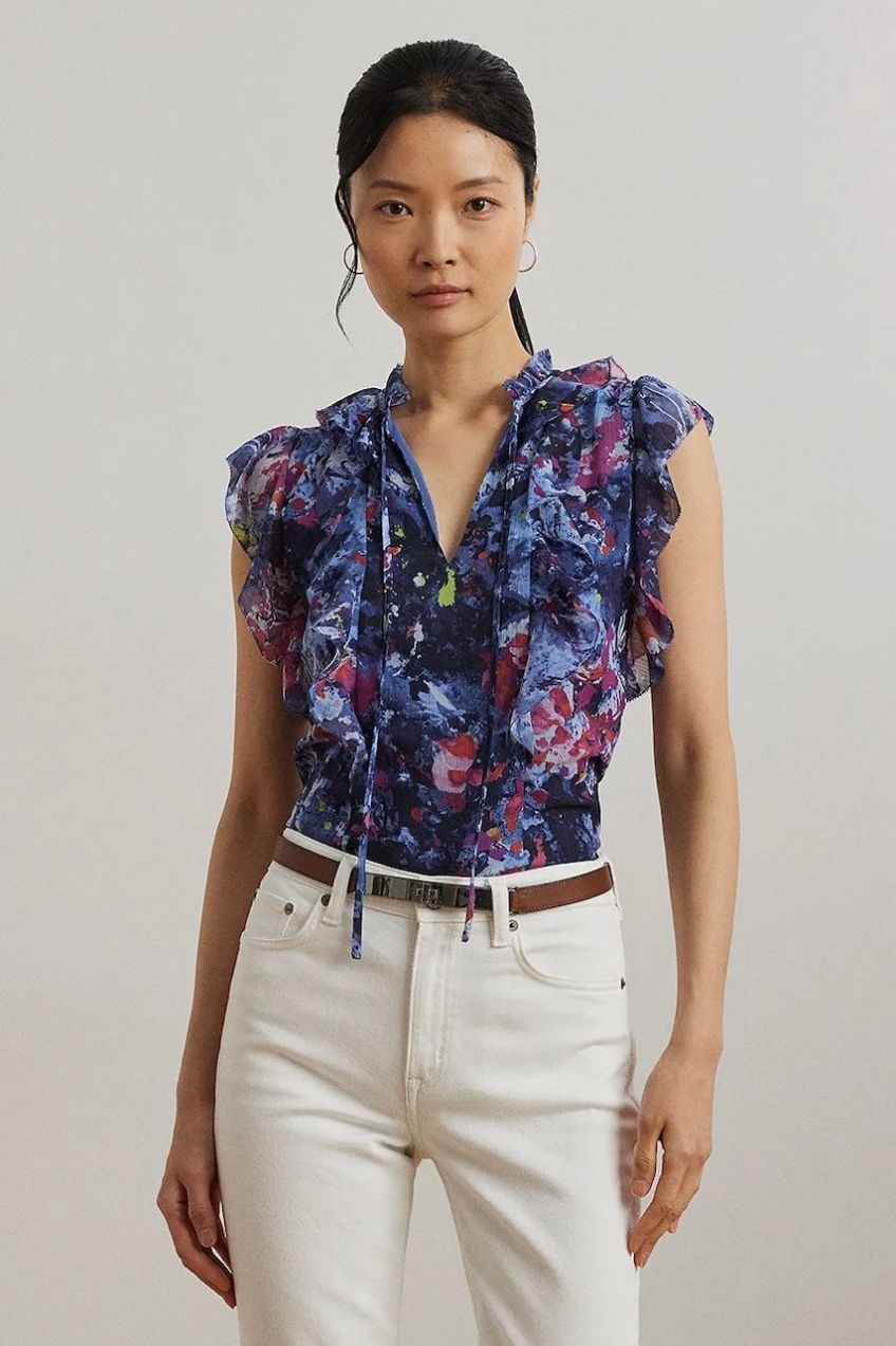 Blúzka Lauren Ralph Lauren vzorovaná, 200970718