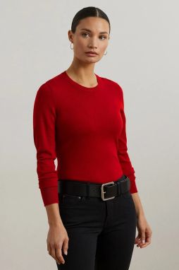 Sveter Lauren Ralph Lauren oranžová farba, ľahké, 200919114
