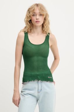 Hodvábny top Stine Goya zelená farba, SG-PF25-T059-2355