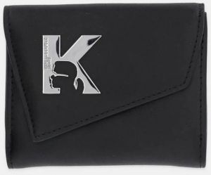 Kožená peňaženka Karl Lagerfeld Jeans čierna farba, A3W32068