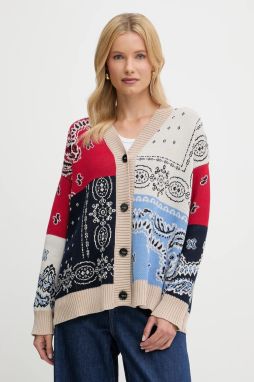 Bavlnený kardigán Weekend Max Mara BAOBAB tmavomodrá farba, 2525346051600