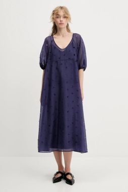 Šaty Stine Goya fialová farba, maxi, áčkový strih, SG-PF25-D129-1608