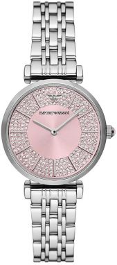 Hodinky Emporio Armani dámske, strieborná farba, AR11686