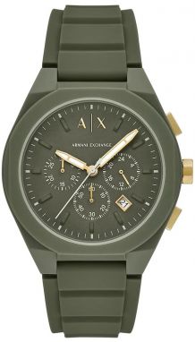 Hodinky Armani Exchange pánske, zelená farba, AX4169