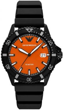 Hodinky Emporio Armani pánske, čierna farba, AR11684