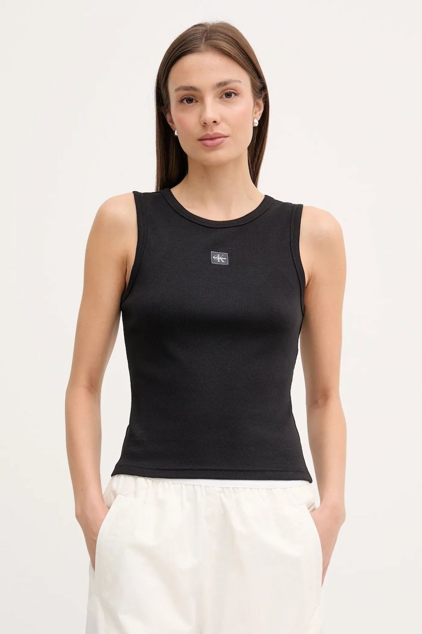 Top Calvin Klein Jeans čierna farba, LV047C201G