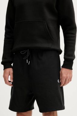 Šortky Calvin Klein Jeans čierna farba, LV04RC280G