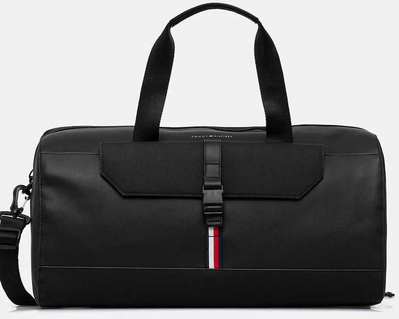 Taška Tommy Hilfiger čierna farba, AM0AM13481