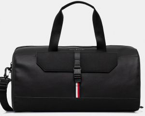 Taška Tommy Hilfiger čierna farba, AM0AM13481
