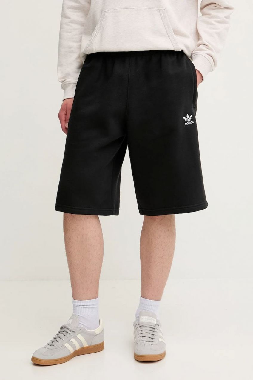 Šortky adidas Originals Essentials čierna farba, JV6054