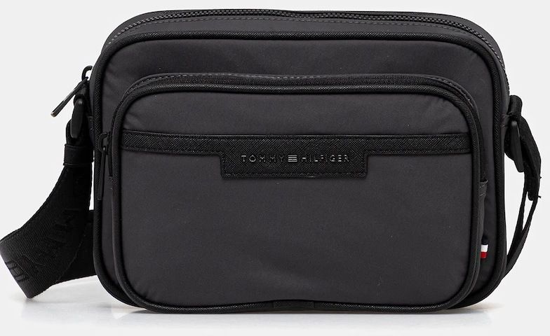 Ľadvinka Tommy Hilfiger šedá farba, AM0AM13468