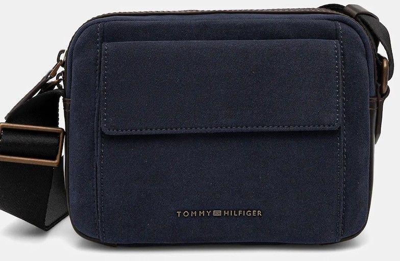 Malá taška Tommy Hilfiger tmavomodrá farba, AM0AM13504