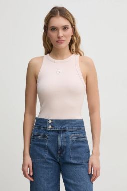 Top Calvin Klein Jeans dámsky, ružová farba, J20J225302