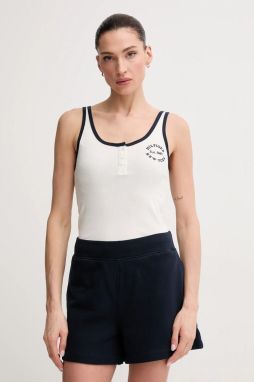Top Tommy Hilfiger biela farba, UW0UW05791
