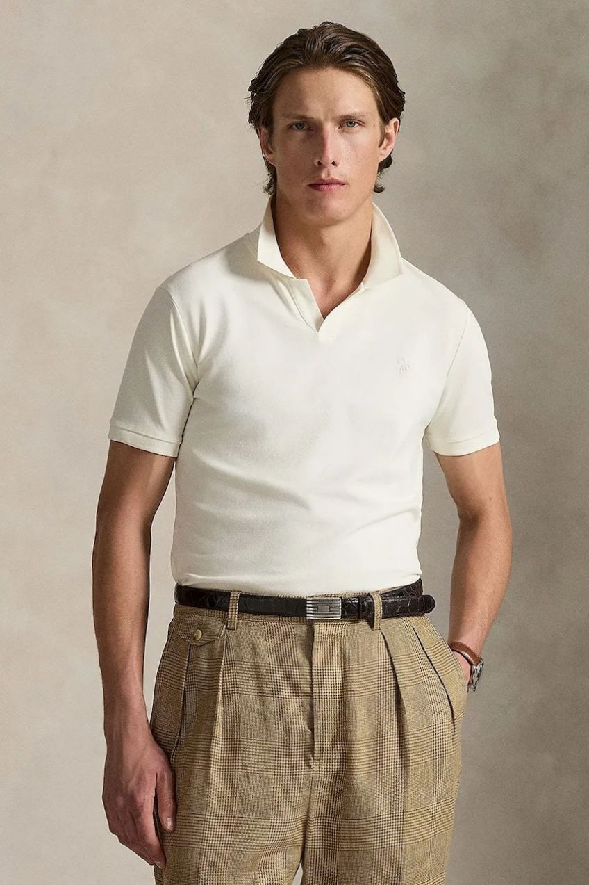 Bavlnené polo tričko Polo Ralph Lauren béžová farba, jednofarebné, 710968951