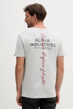 Bavlnené tričko Alpha Industries pánske, s potlačou, 148516.666