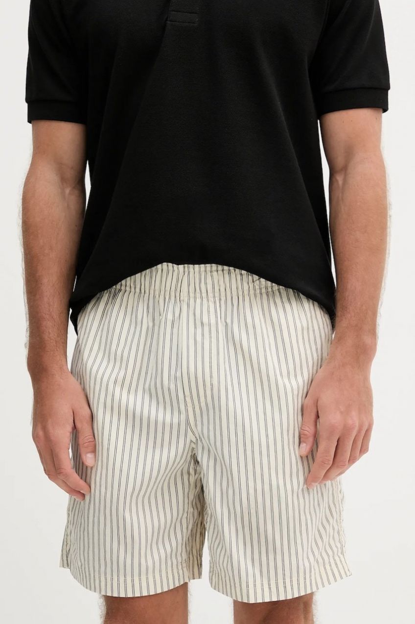 Bavlnené šortky Calvin Klein Jeans béžová farba, J30J327375