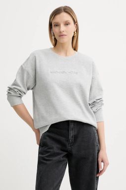 Mikina MICHAEL Michael Kors šedá farba, s nášivkou, MT551QB5MF